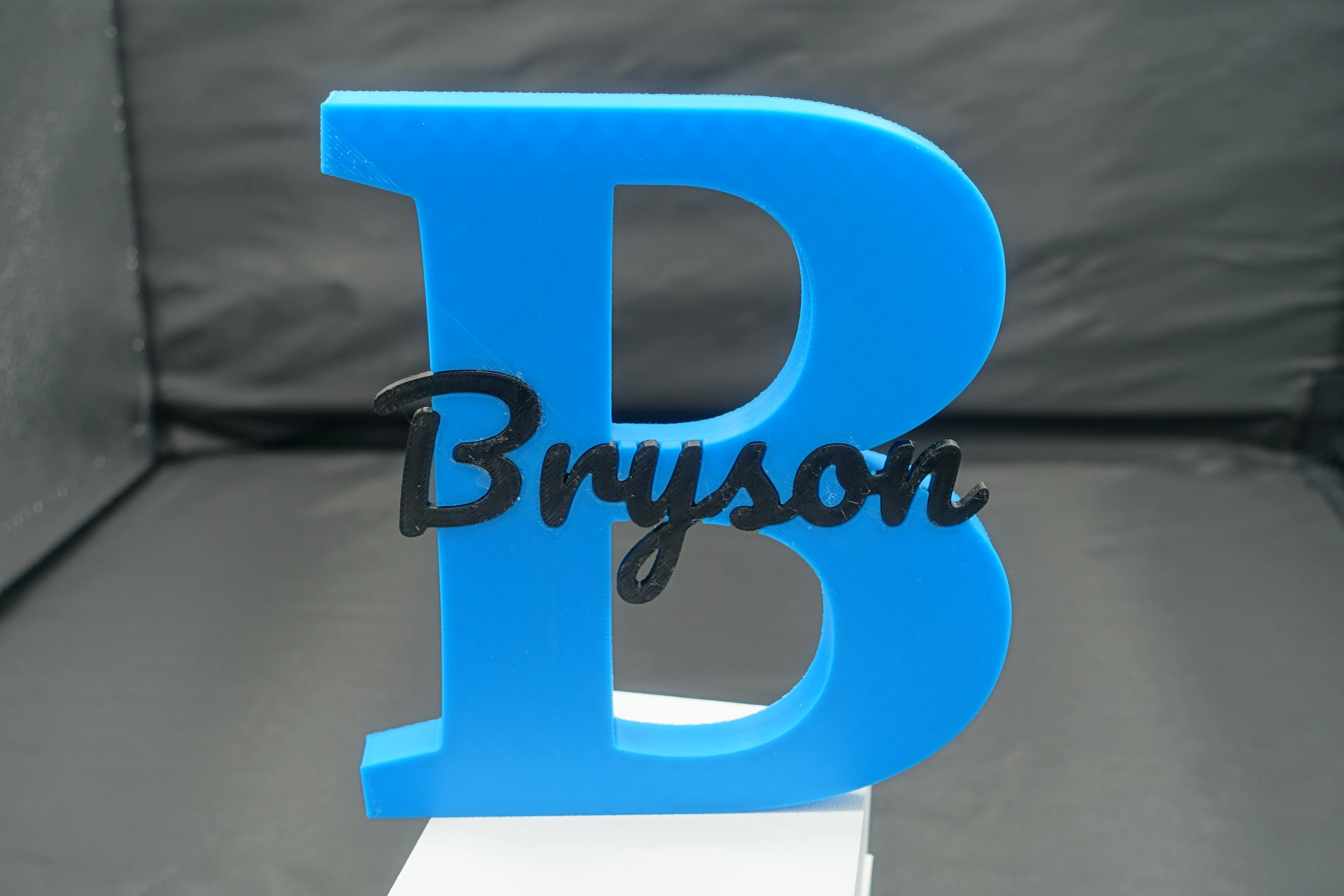 custom 3D printed name letter sign made in Byron Center Michigan | StrazX